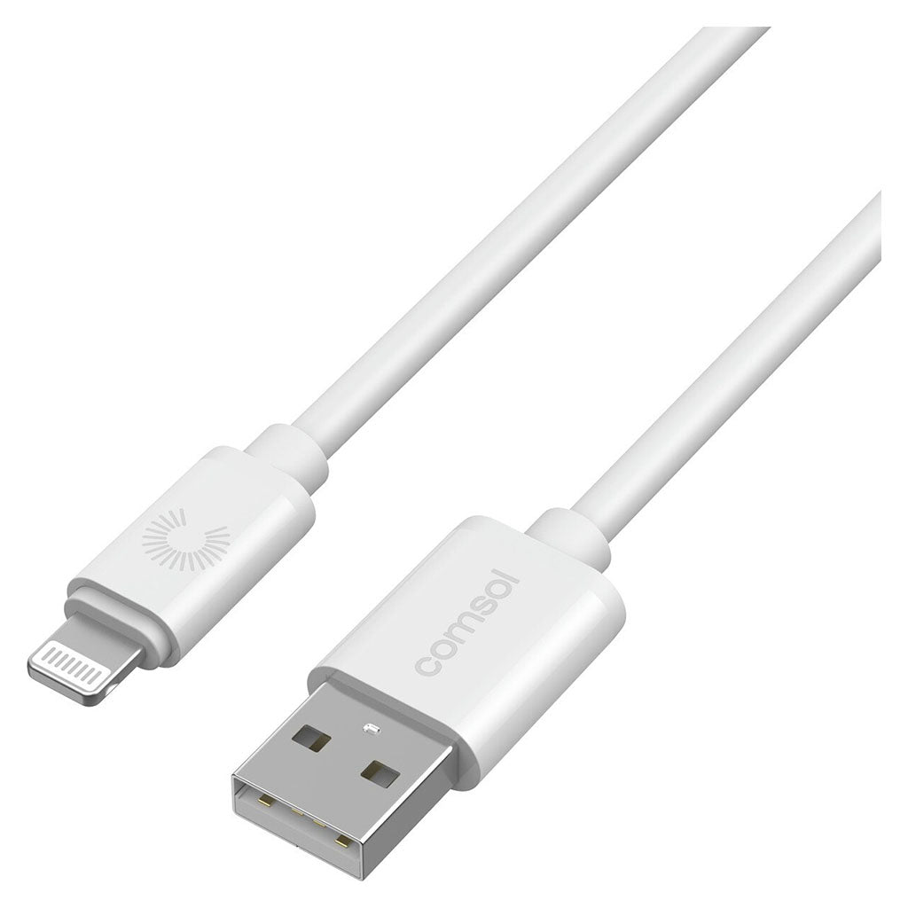 Comsol 3m Apple Lightning to USB Cable - White(AL30WH) - 2