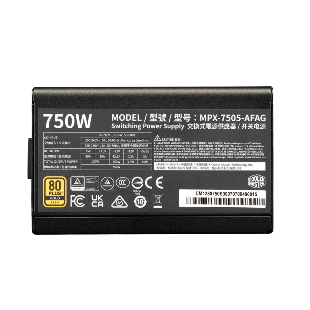 Cooler Master Elite Gold 750W 80+ Gold ATX 3.1 Fully Modular Power Supply(MPX-7505-AFAG-BAU) - 2
