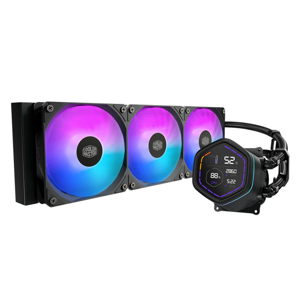 Cooler Master MasterLiquid Core NEX Digital 360 360mm ARGB AIO Liquid CPU Cooler - Black(MLX-D36M-A18PA-RD) - 1