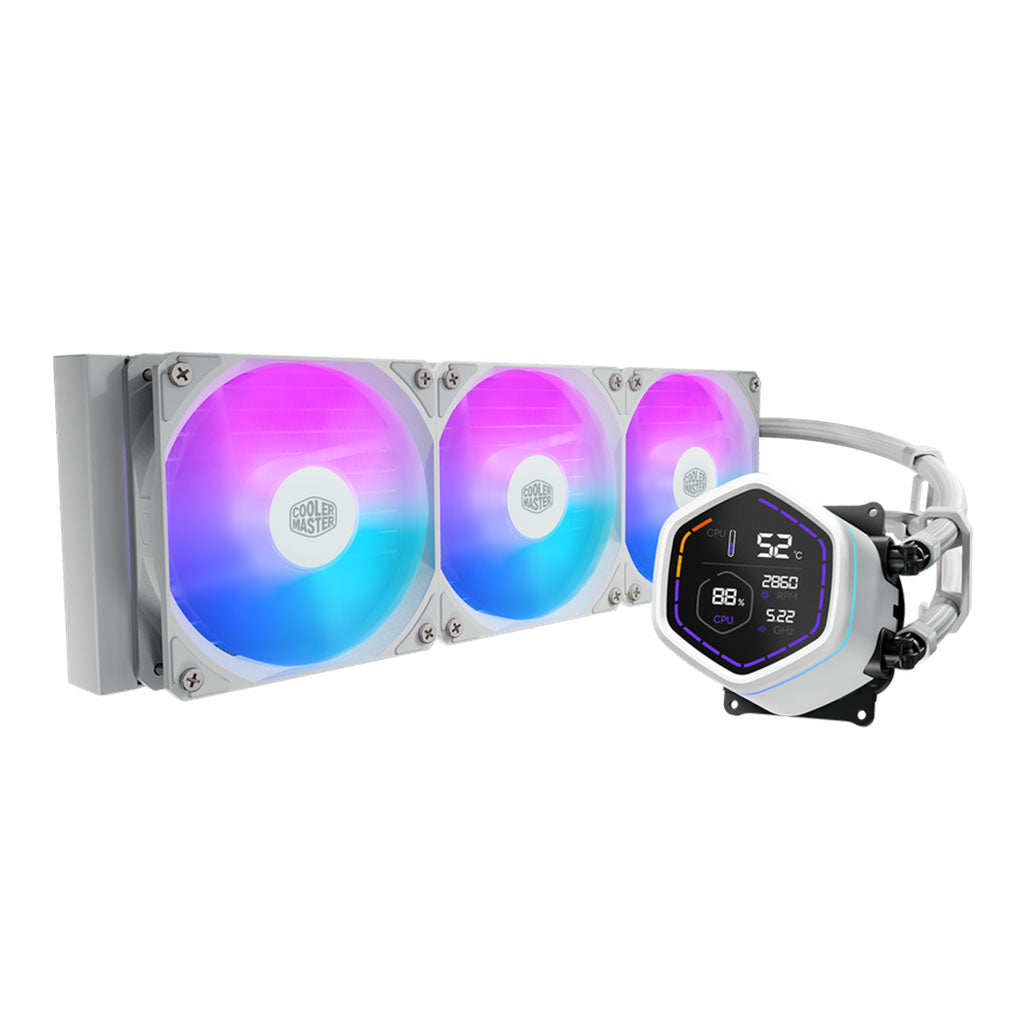 Cooler Master MasterLiquid Core NEX Digital 360 360mm ARGB AIO Liquid CPU Cooler - White(MLX-D36M-A18PW-RD) - 1