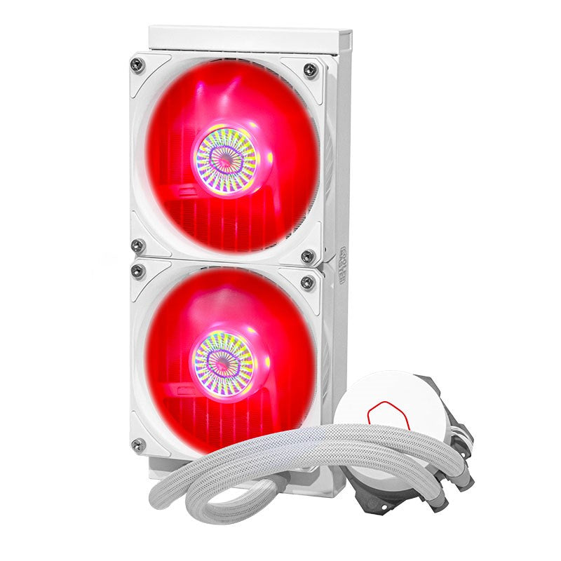 Refurbished - Cooler Master MasterLiquid ML240L RGB V2 AIO Liquid CPU Cooler - White(MLW-D24M-A18PC-RW-Refurbished) - 2