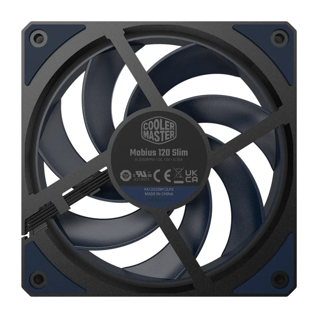 Cooler Master Mobius 120mm Slim Case Fan(MFZ-S2NN-25NPK-R1) - 2