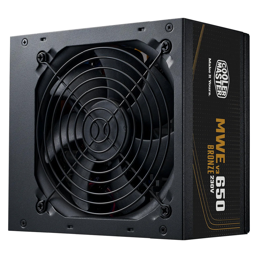 Cooler Master MWE 650W 80+ Bronze ATX 3.1 Non-Modular Power Supply(MPE-6501-ACABW-3BAU) - 1