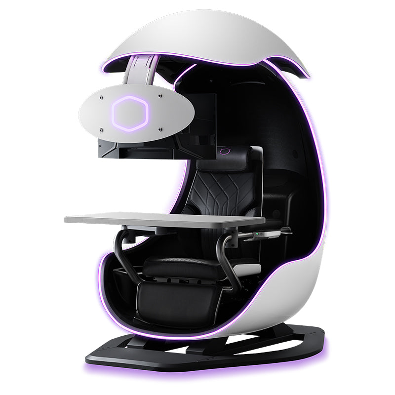 Cooler Master Orb X Luxury Gaming Chair/Station - Arctic White(IXS-OX1-WKBM-NN-AU1) - 1