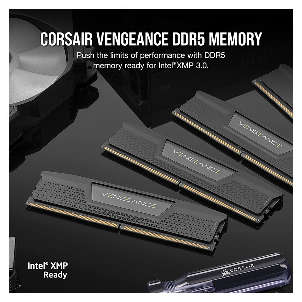 Corsair Vengeance 32GB (2x 16GB) DDR5 6000MHz CL30 Desktop Memory - Black(CMK32GX5M2B6000C30) - 5