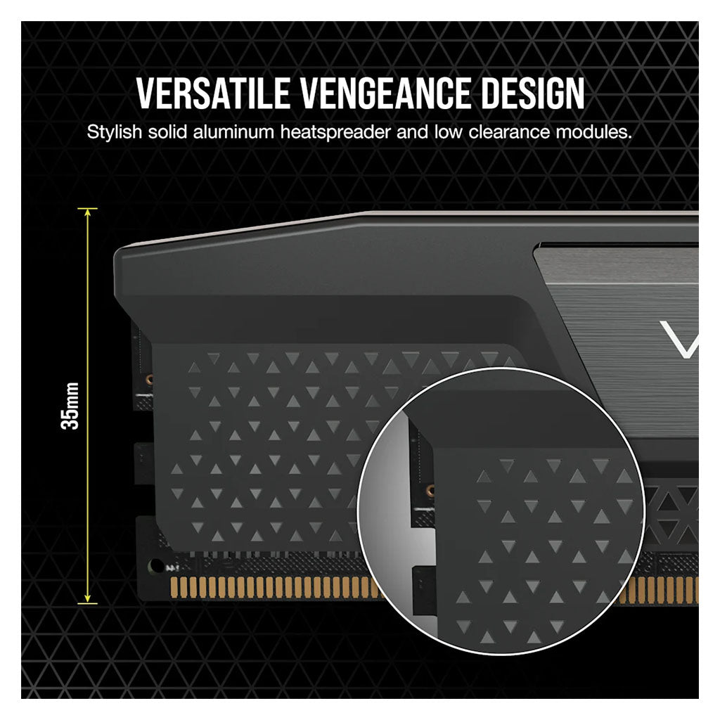 Corsair Vengeance 32GB (2x 16GB) DDR5 6000MHz CL30 Desktop Memory - Black(CMK32GX5M2B6000C30) - 9