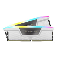  Corsair Vengeance RGB 16GB (2 x 8GB) DDR5 5200MHz CL40 INTEL XMP & AMD EXPO Desktop Memory - White(CMH16GX5M2B5200Z40W) - 1