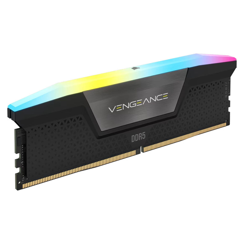 Corsair Vengeance RGB 32GB (2x16GB) DDR5 6000MHz CL38 Desktop Memory - Black(CMH32GX5M2B6000C38) - 3