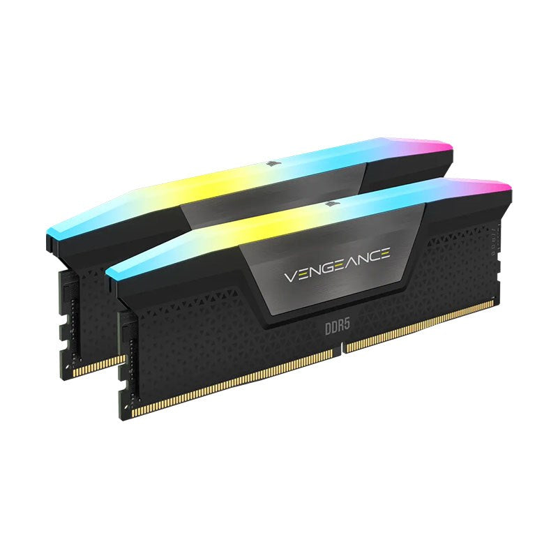 Corsair Vengeance RGB 32GB (2x 16GB) DDR5 6000MHz C40 Desktop Memory - Black(CMH32GX5M2B6000C40) - 1