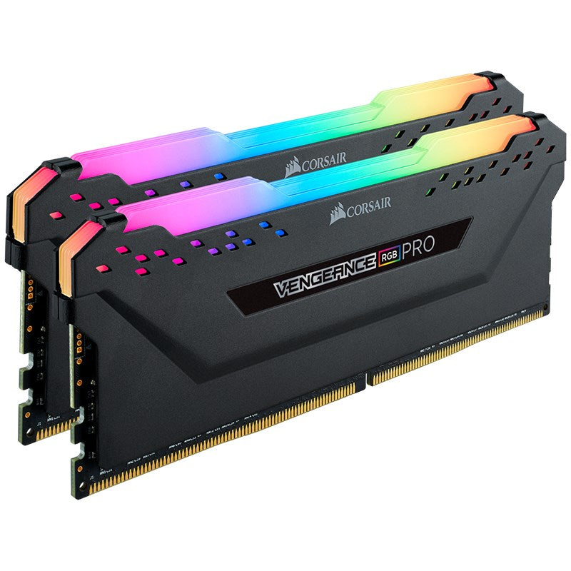 Corsair Vengeance RGB PRO 32GB (2x 16GB) DDR4 3200MHz Desktop Memory - Black(CMW32GX4M2E3200C16) - 3