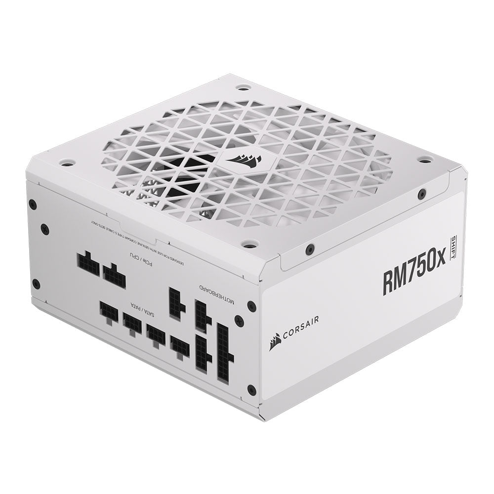 Corsair RM750x Shift 750W 80 Plus Gold Fully Modular ATX Power Supply - White(CP-9020273-AU) - 1