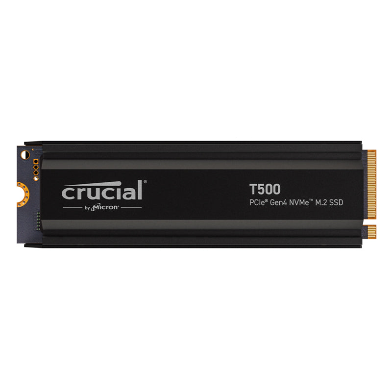 Crucial T500 1TB PCIe 4.0 NVMe M.2 2280 SSD with Heatsink - CT1000T500SSD5(CT1000T500SSD5) - 1
