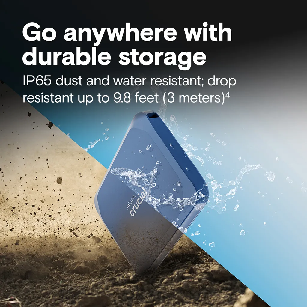 Crucial X10 1TB External Portable SSD(CT1000X10SSD9) - 3