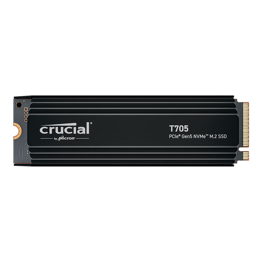 Open Box - Crucial T705 1TB PCIe 5.0 NVMe M.2 SSD with Heatsink - CT1000T705SSD5(CT1000T705SSD5-OP) - 1
