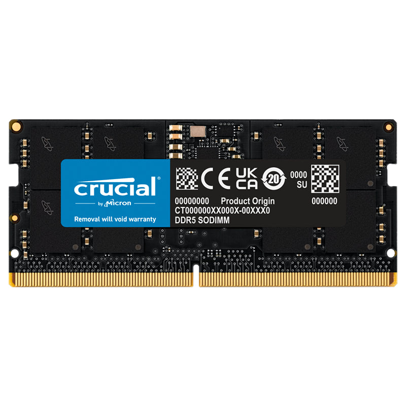 Crucial 16GB (1x 16GB) DDR5 5600MHz SODIMM Laptop Memory(CT16G56C46S5) - 1