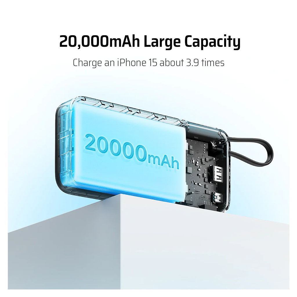 CUKTECH 20000mAh 45W Power Bank - Grey(CUK-P200NGLDG) - 2