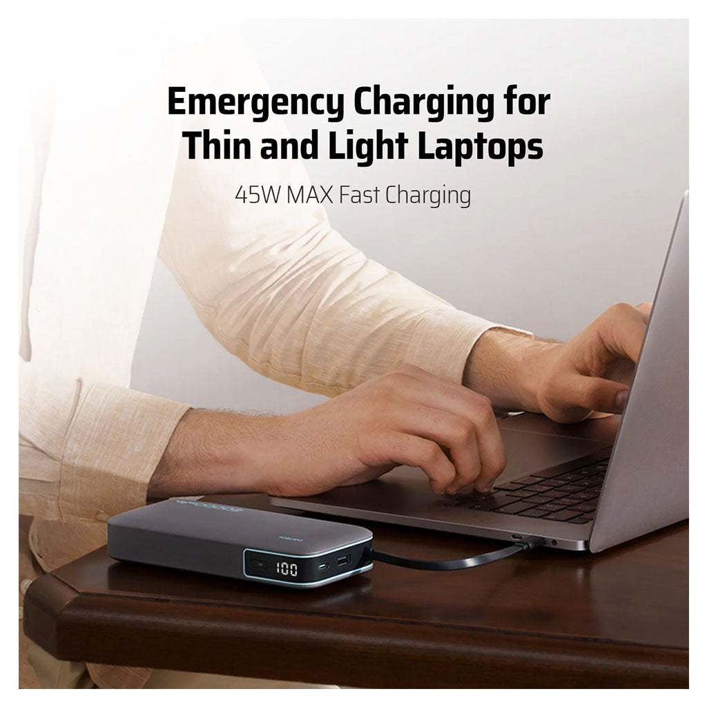 CUKTECH 20000mAh 45W Power Bank - Grey(CUK-P200NGLDG) - 4