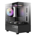 Antec CX200M Elite Tempered Glass RGB Micro-ATX Mini Tower Case - Black(CX200M Elite) - 1