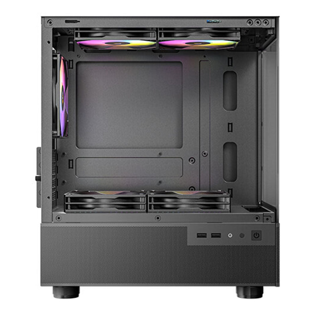 Antec CX200M Elite Tempered Glass RGB Micro-ATX Mini Tower Case - Black(CX200M Elite) - 5