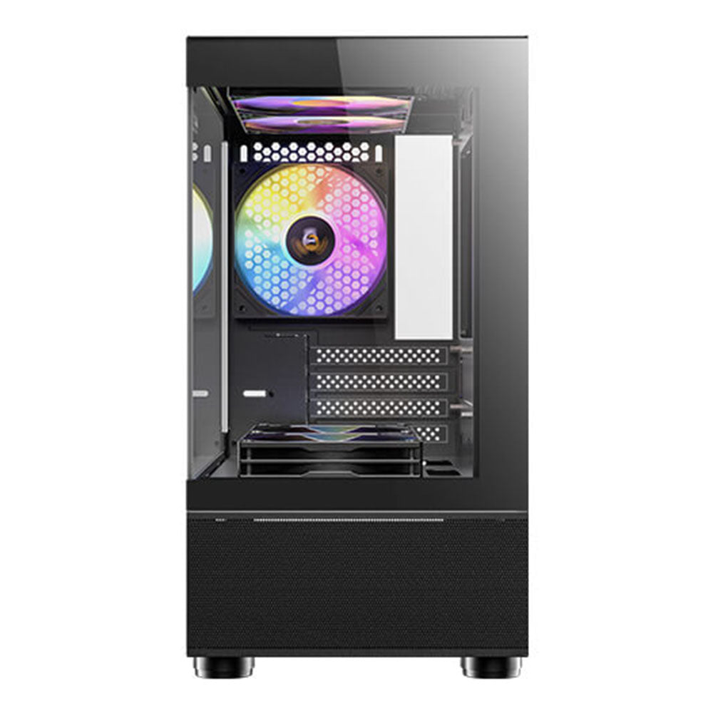 Antec CX200M Elite Tempered Glass RGB Micro-ATX Mini Tower Case - Black(CX200M Elite) - 6