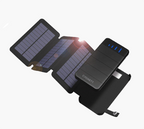 Cygnett ChargeUp Explorer 8000 mAh Power Bank with Solar Panels - Black(CY2805PBCHE) - 2