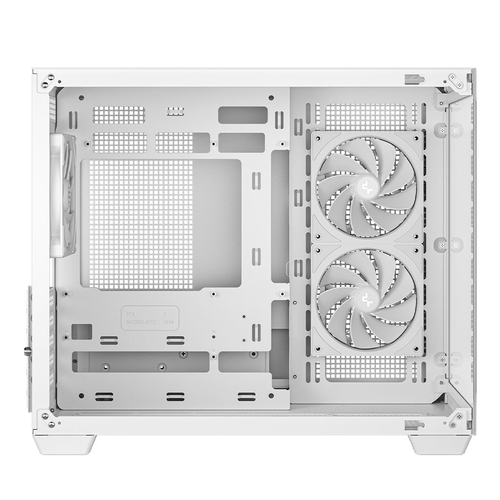 DeepCool CG330 3F WH Micro-ATX Compact PC Case - White(R-CG330-WHNGM3-G) - 2