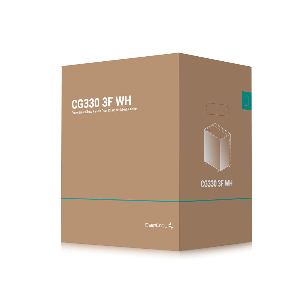 DeepCool CG330 3F WH Micro-ATX Compact PC Case - White(R-CG330-WHNGM3-G) - 11