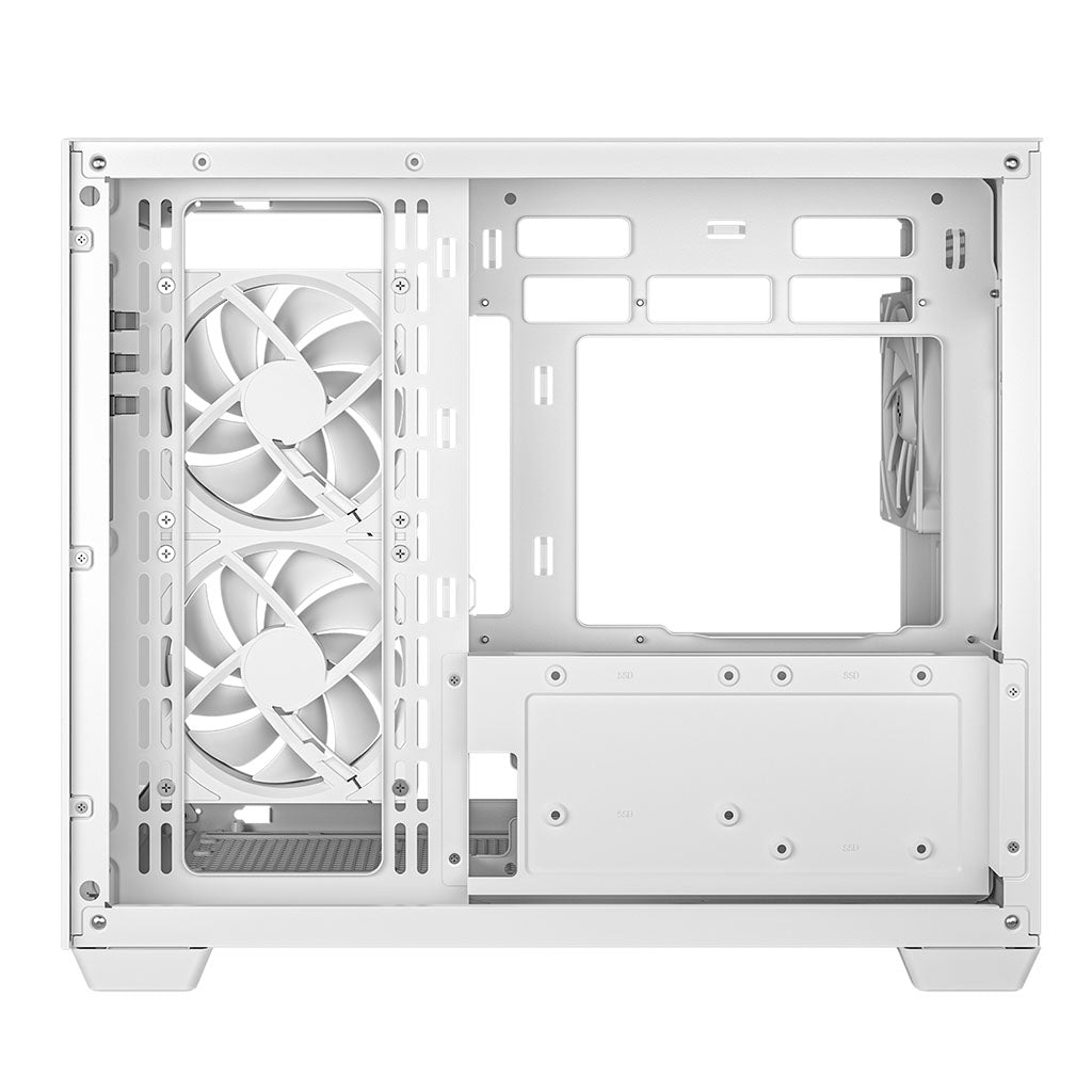 DeepCool CG330 3F WH Micro-ATX Compact PC Case - White(R-CG330-WHNGM3-G) - 6