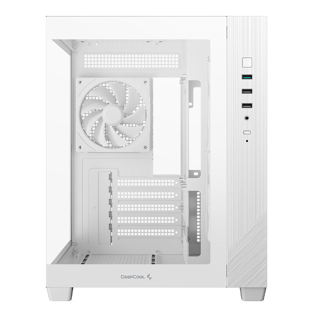 DeepCool CG330 3F WH Micro-ATX Compact PC Case - White(R-CG330-WHNGM3-G) - 8