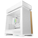 DeepCool CL6600 ATX Case with Inbuilt AIO ARGB Liquid Cooler - White(R-CL6600-WHNNA0-G) - 1