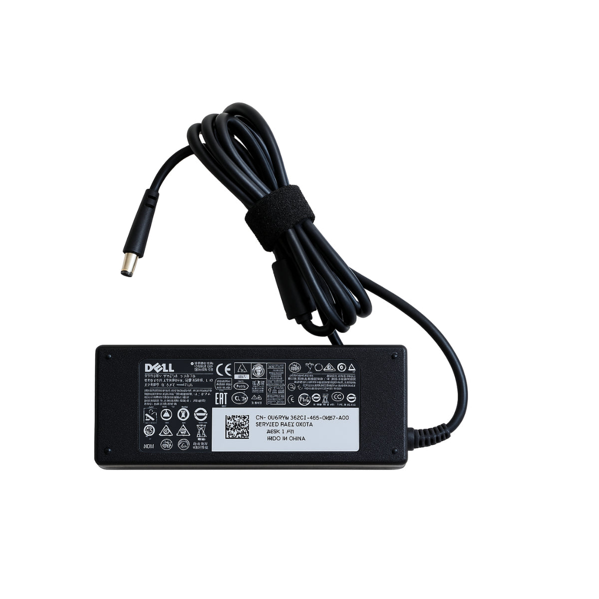 Dell 90W 4.5mm Barrel AC Adapter with 2m Power Cord(492-BDDV) - 1