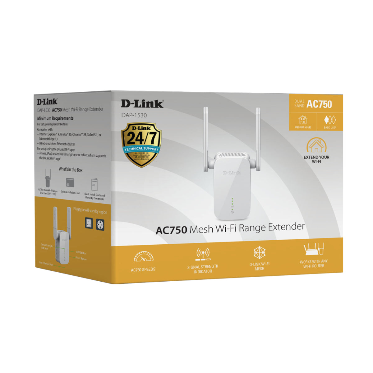 D-Link DAP-1530 AC750 Mesh Wi-Fi Range Extender(DAP-1530) - 6