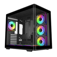 Cooler Master Elite 600 Curved Tempered Glass ATX Case - Black(E600-KGNN-S02) - 1