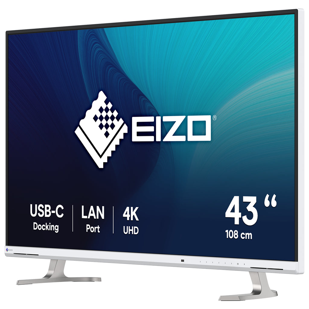 EIZO Flexscan EV4340X 43" 4K UHD 94W USB-C IPS Monitor - White(EV4340X-WT) - 3