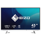 EIZO Flexscan EV4340X 43" 4K UHD 94W USB-C IPS Monitor - White(EV4340X-WT) - 2