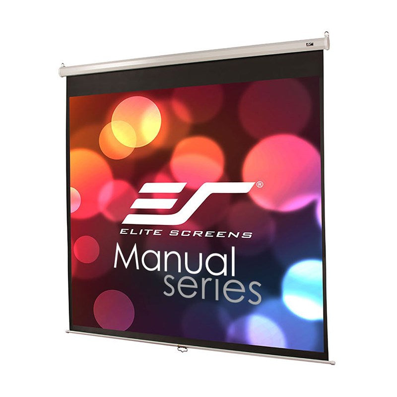 Elite Screens Manual 119" 1:1 Pulldown Projection Screen - White(M119XWS1) - 1