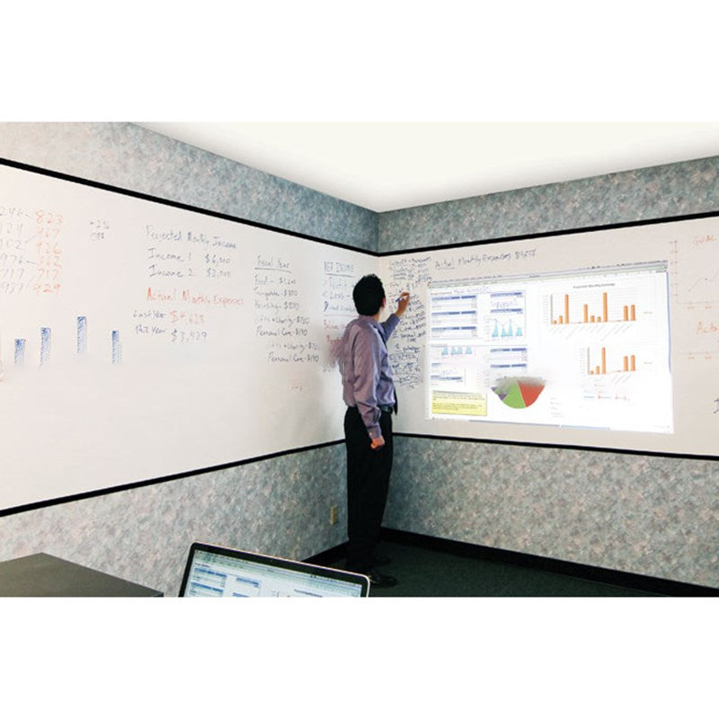 Elite Screens Insta-DE 2 134" Large Sheet WhiteBoard Screen(IWB5x10W2) - 2