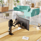Ergotron Trace Dual Monitor Desk Mount - Black(45-631-224) - 2