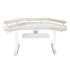 Eureka ES71-MW Ergo Studio Electric Standing Desk + Keyboard Tray - Maple White(ERK-ES71-MW) - 1