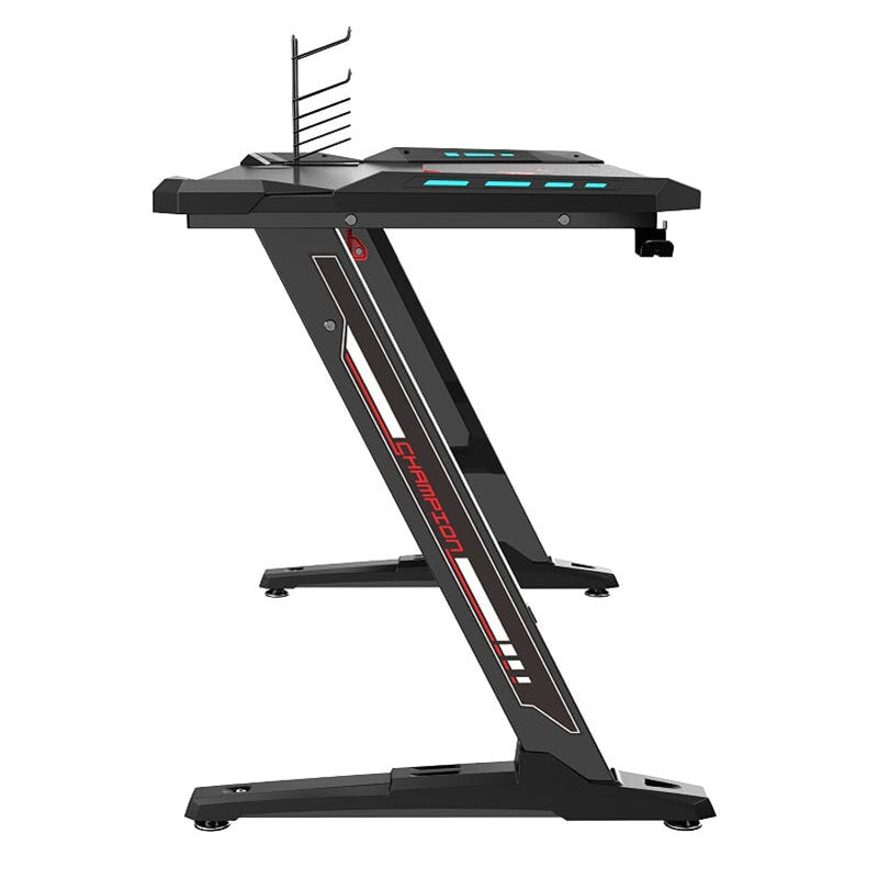 Eureka Ergonomic Z1-S 44.5" LED Gaming Desk - Black(ERK-EDK-Z1S) - 2