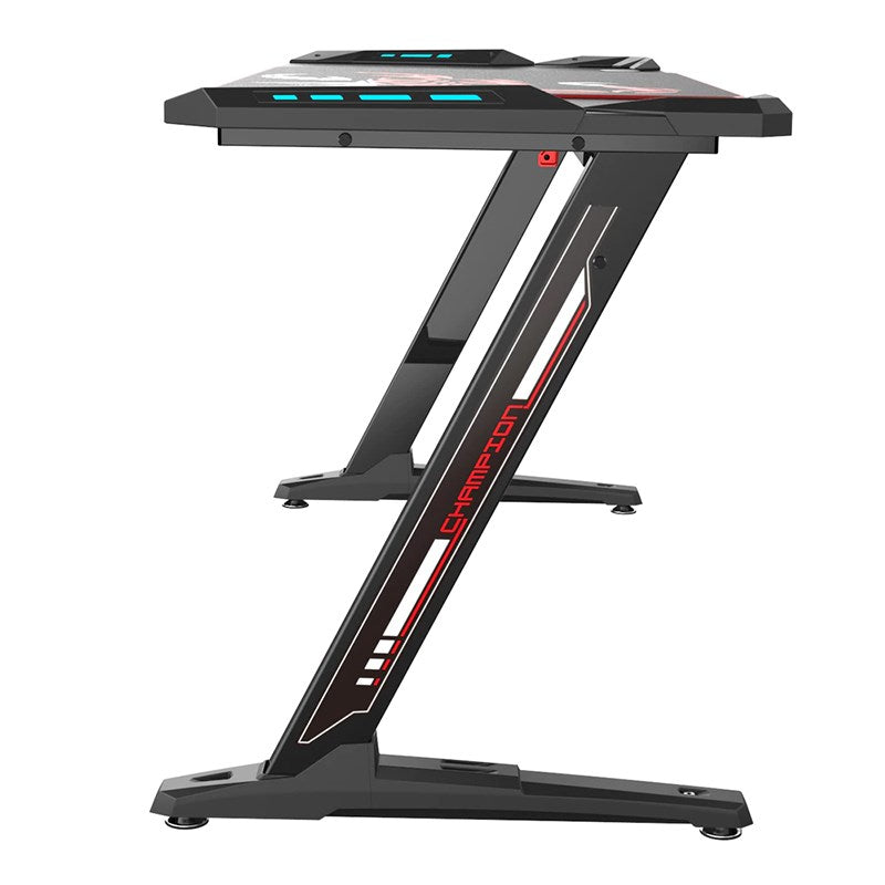 Eureka Ergonomic Z60 60" RGB Gaming Desk - Black(ERK-Z60-B) - 2