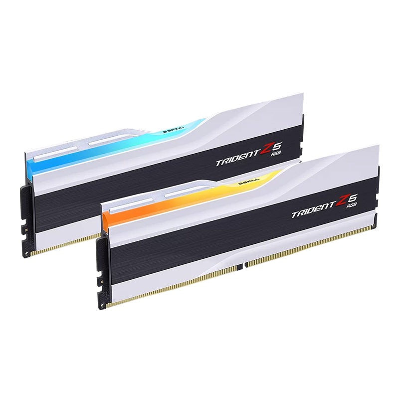 G.Skill Trident Z5 RGB 64GB (2x 32GB) DDR5 6000MHz CL30 Desktop Memory - White(F5-6000J3040G32GX2-TZ5RW) - 2