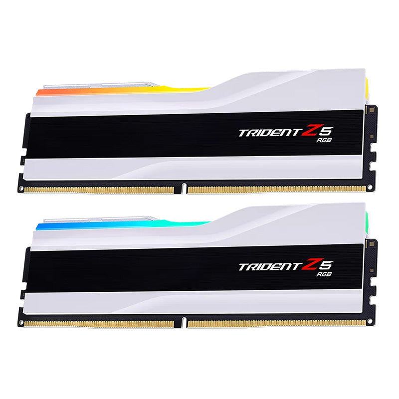 G.Skill Trident Z5 RGB 64GB (2x 32GB) DDR5 6000MHz CL30 Desktop Memory - White(F5-6000J3040G32GX2-TZ5RW) - 3