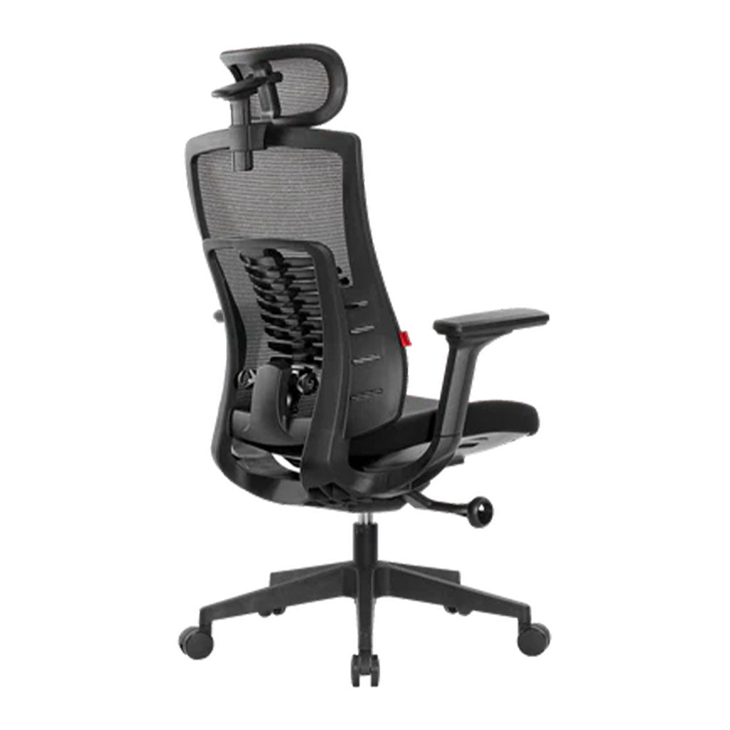 Fantech OC1 Adjustable Lumbar Ergonomic Office Chair - Black(CRFTOC1BK) - 2