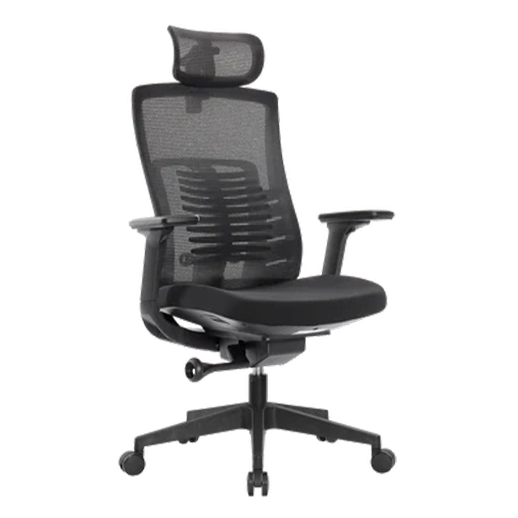 Fantech OC1 Adjustable Lumbar Ergonomic Office Chair - Black(CRFTOC1BK) - 3