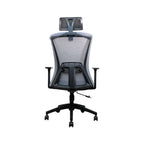 Fantech Office Chair Ergonomic Breathable Mesh with Adjustable 3D Soft Armrest - Grey(CRFTOCA258SV2GY) - 3