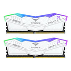 Team T-Force Delta RGB Series 32GB (2x 16GB) DDR5 7200MHz Desktop Memory - White(FF4D532G7200HC34ADC01) - 1