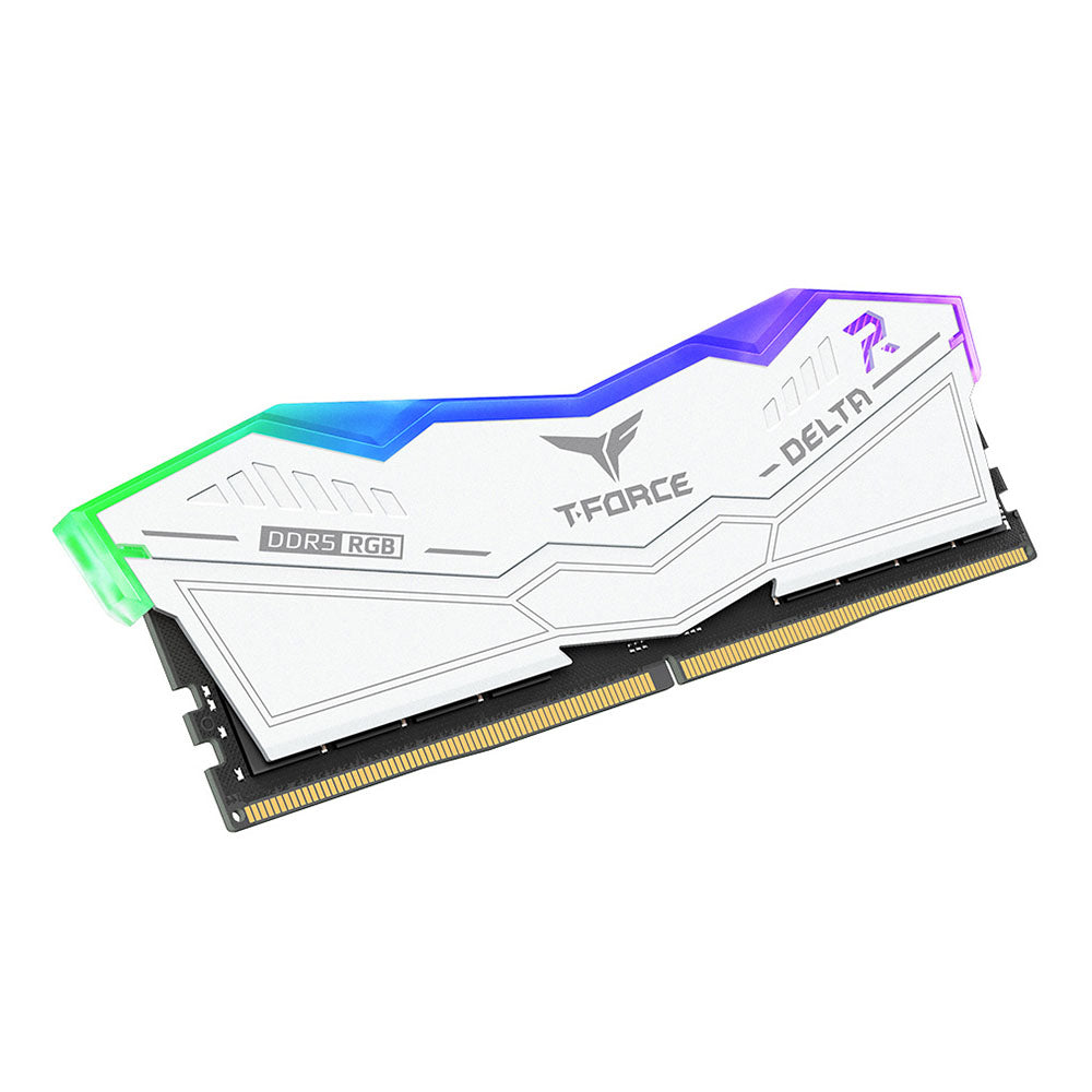 Team T-Force Delta RGB Series 32GB (2x 16GB) DDR5 7200MHz Desktop Memory - White(FF4D532G7200HC34ADC01) - 3