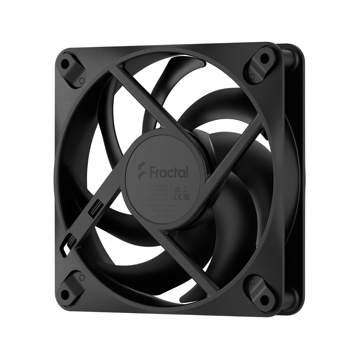 Fractal Design Dynamic 3 Reverse 120mm Black Fan(FD-F-DY3-1202) - 4