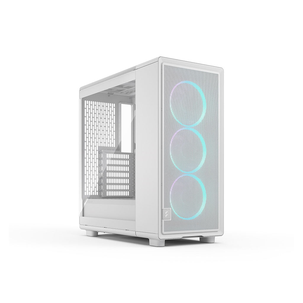 Fractal Design Epoch Tempered Glass ATX Mid Tower Case - White TG RGB Clear Tint(FD-C-EPO1A-05) - 1